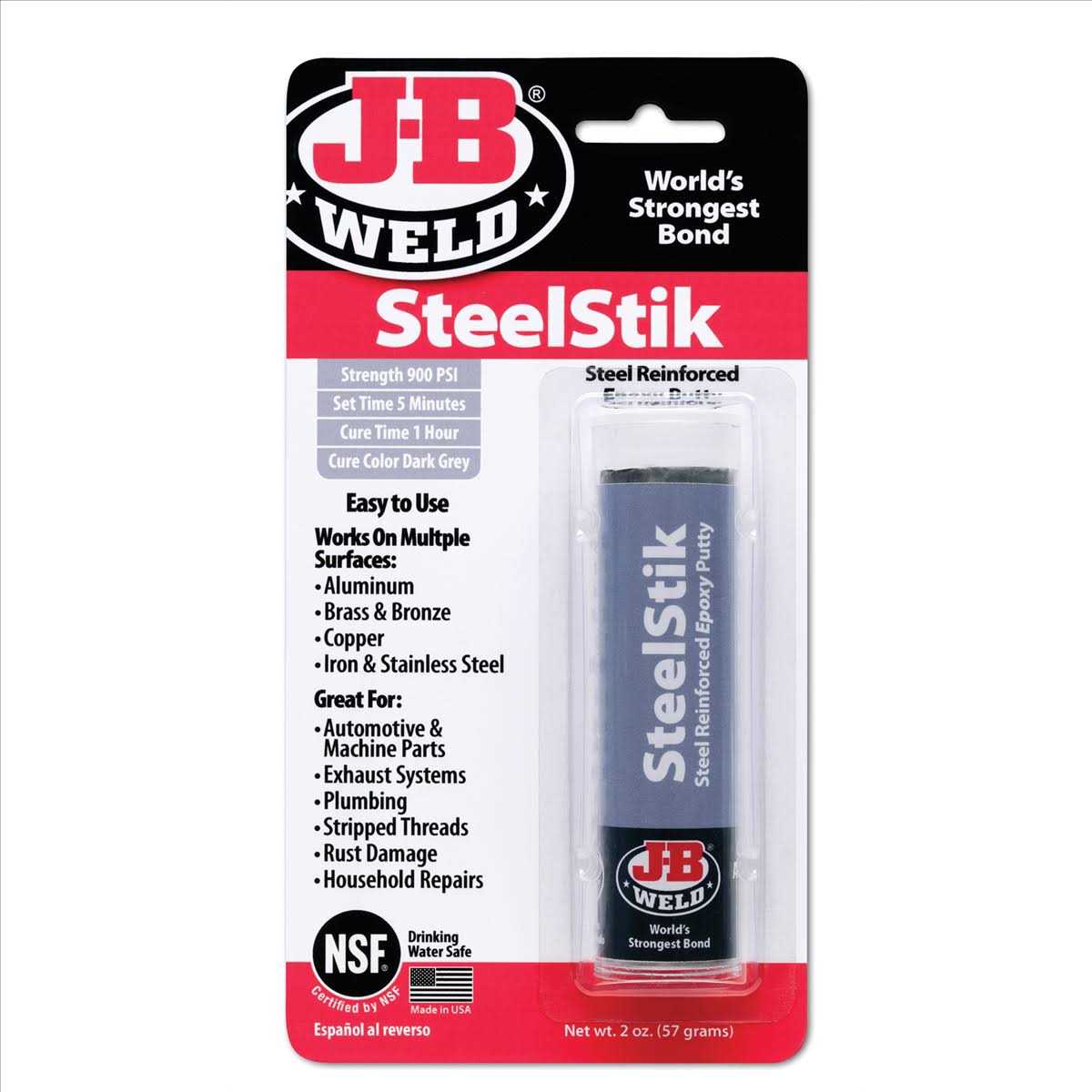 J-B Weld SteelStik Epoxy Putty - Zenithce