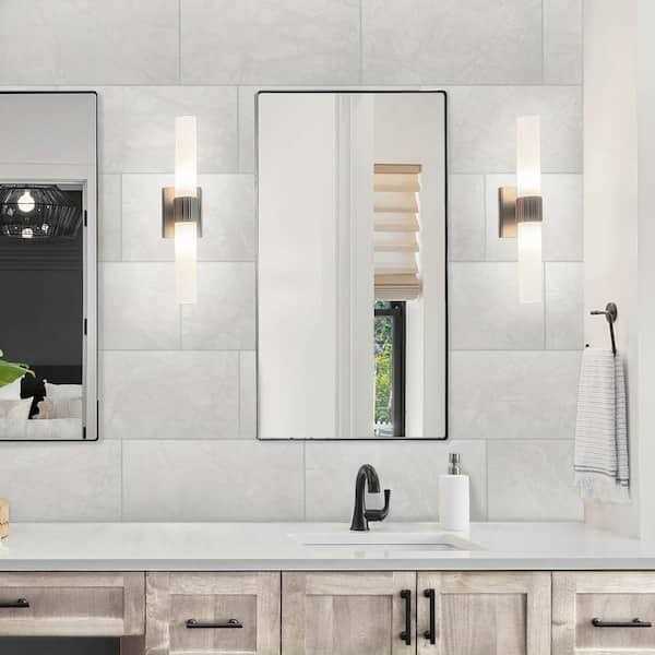 Florida Tile Home Collection Michelangelo Calacatta Rectified 12 in. x 24 in. Matte Porcelain Floor and Wall Tile - Zenithce
