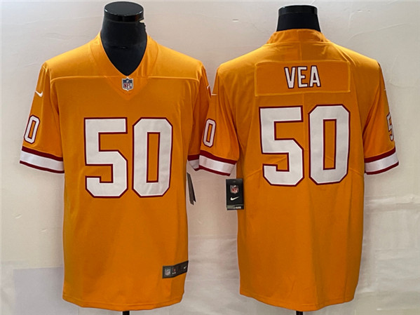 Tampa Bay Buccaneers #50 Vita Vea Orange Vapor Untouchable Limited Stitched Jersey - Zenithce