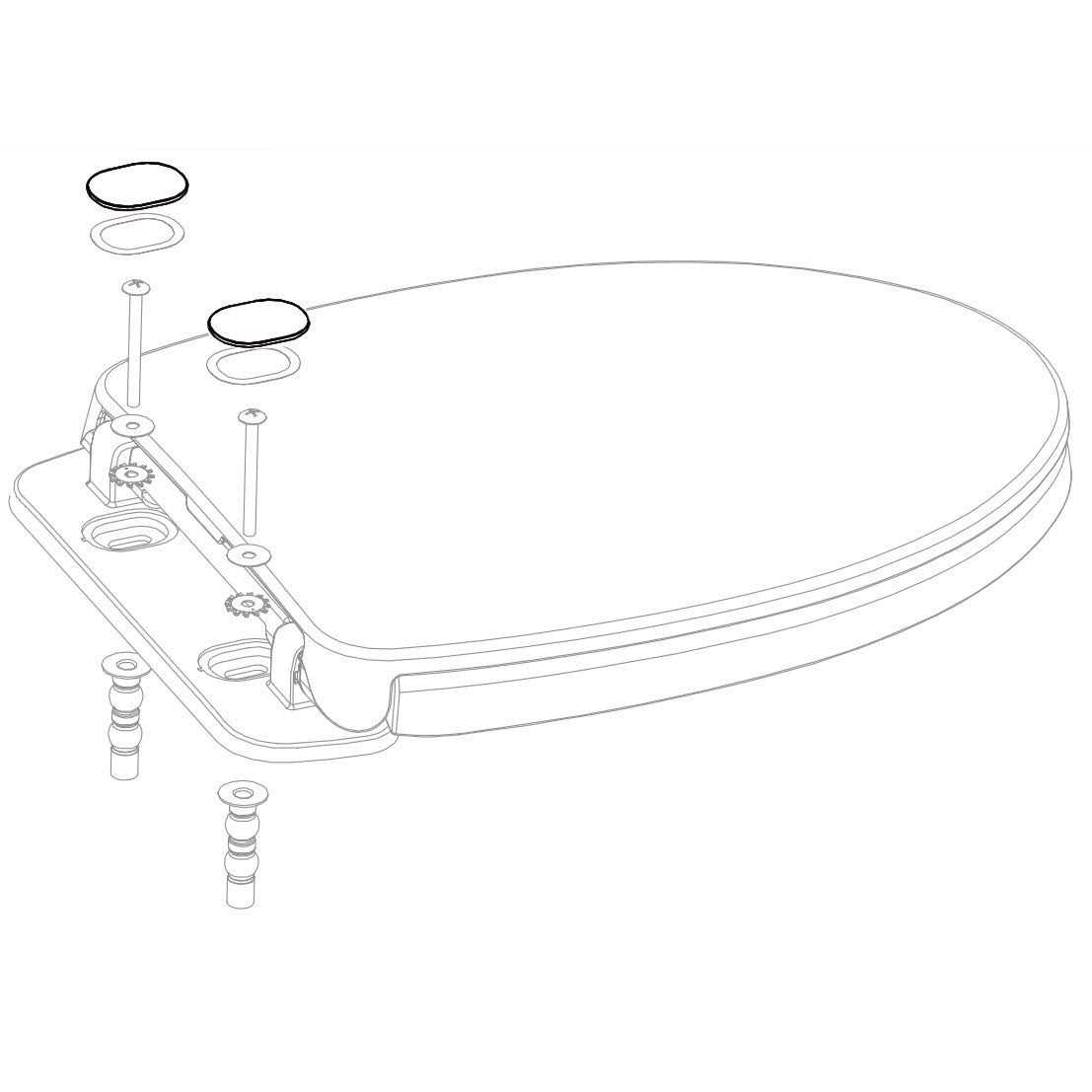Toto 9AU038 Mounting Nut for Trip Lever - Zenithce