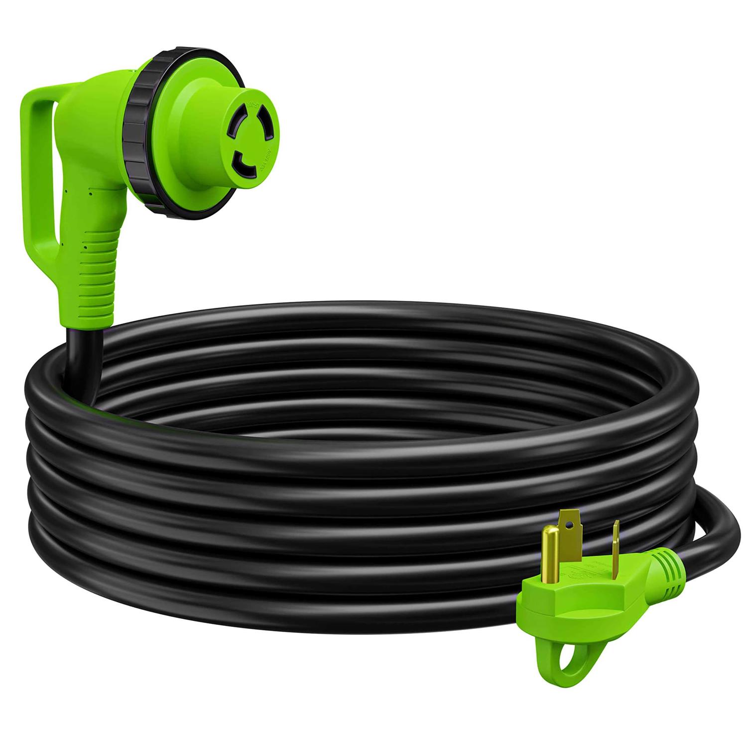 Leisure Cords Heavy Duty 7 Way Plug Inline Trailer Cord with Weatherproof Double Prongs Connector - Zenithce