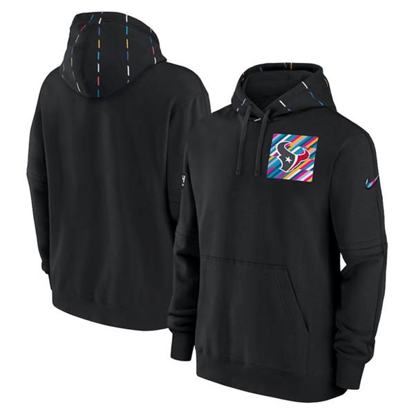 Houston Texans Black 2023 Crucial Catch Club Pullover Hoodie - Zenithce