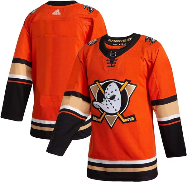 Anaheim Ducks Blank Orange Black Stitched Jersey - Zenithce