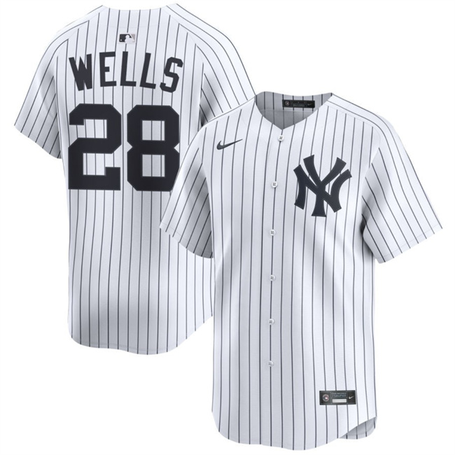 New York Yankees #28 Austin Wells White 2025 Home Limited Stitched Jersey - Zenithce