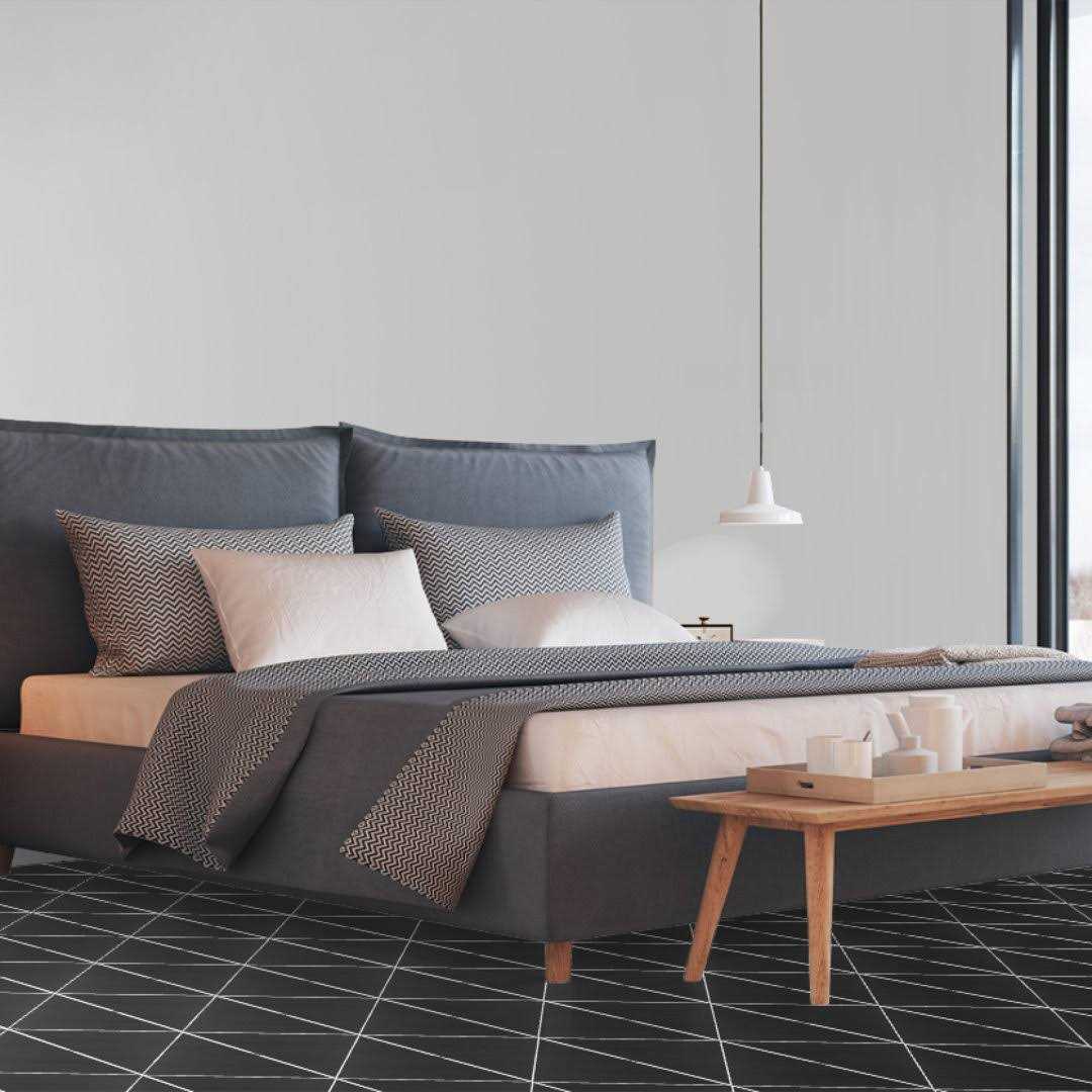 Refinery 12” W x 12” L Porcelain Triangle Singular Tile PIXL - Zenithce