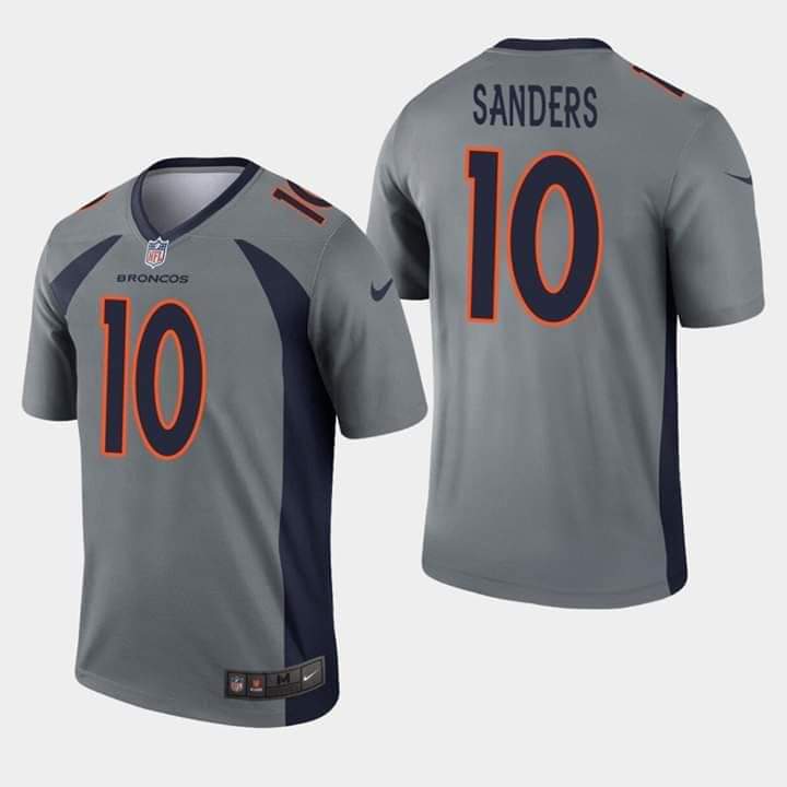 Denver Broncos #10 Emmanuel Sanders Gray Inverted Legend Jersey - Zenithce