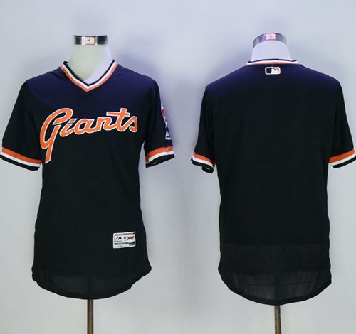 Giants Blank Black Flexbase Authentic Collection Cooperstown Stitched Jerseys - Zenithce