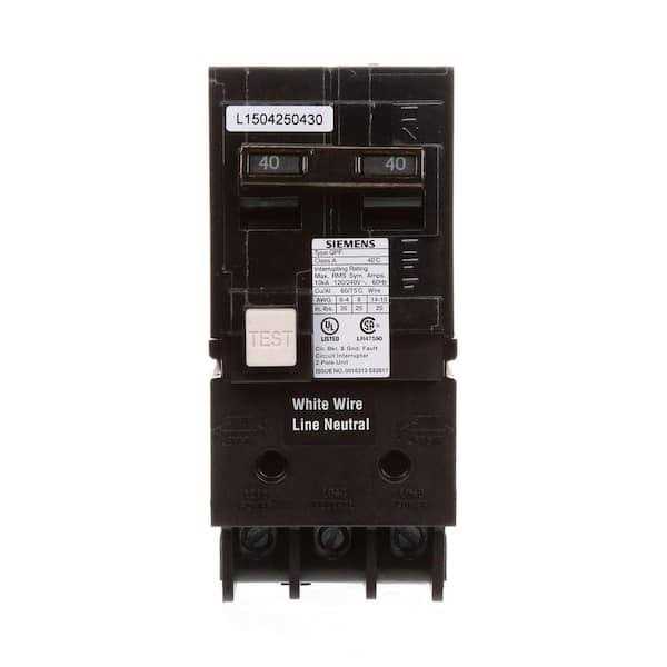 Siemens 30 Amp Double Pole Type QPF2 GFCI Circuit Breaker QF230AP - Zenithce