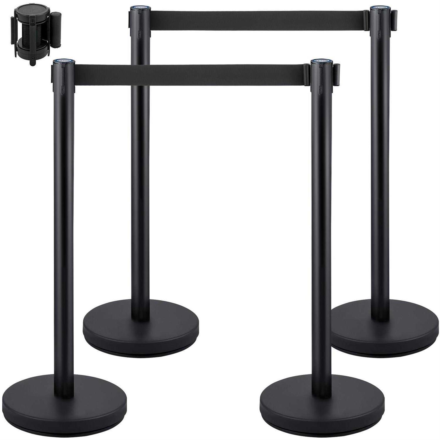 VEVOR Crowd Control Stanchion Set of 6 Pieces Stanchion Set Stanchion Set with 5 ft/1.5 GLZHSHRSJTHG69AV4V0 - Zenithce