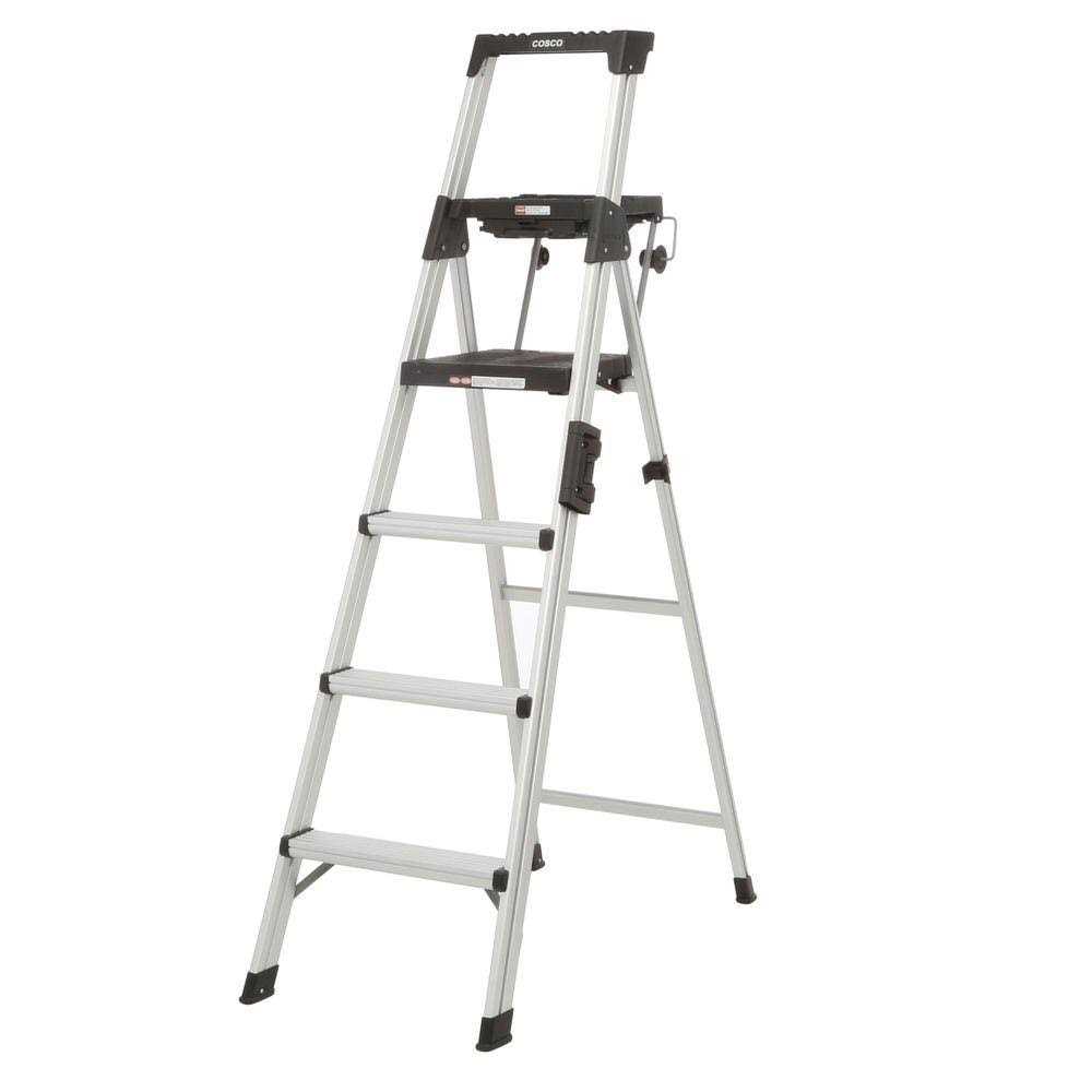 Cosco 2-Step Folding Steel Step Stool - Zenithce