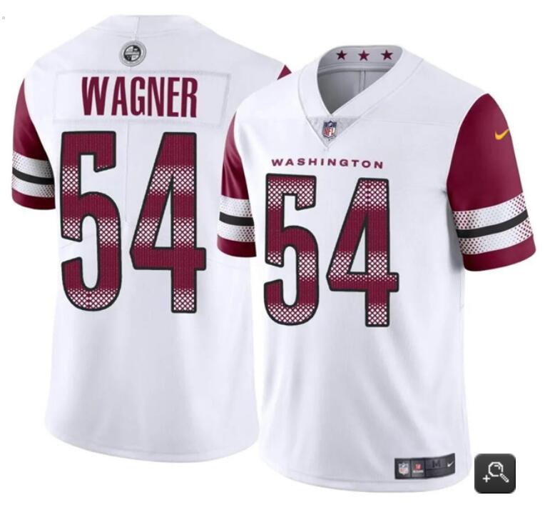 Washington Commanders #54 Bobby Wagner White Vapor Limited Stitched Jersey - Zenithce