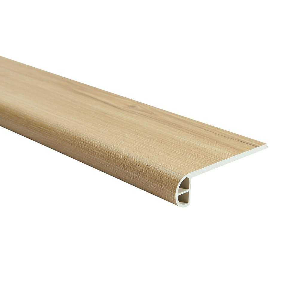 Malibu Wide Plank French Oak 0.944 in. T x 4.527 in. W x 94.48 in. L Vinyl Flush Stair Nose Molding - Zenithce