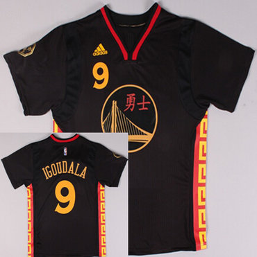 Golden State Warriors #9 Andre Iguodala Revolution 30 Swingman 2015 Chinese Black Fashion Jersey - Zenithce