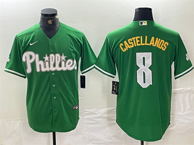 Philadelphia Phillies #8 Nick Castellanos Green 2024 City Connect Stitched Jersey - Zenithce