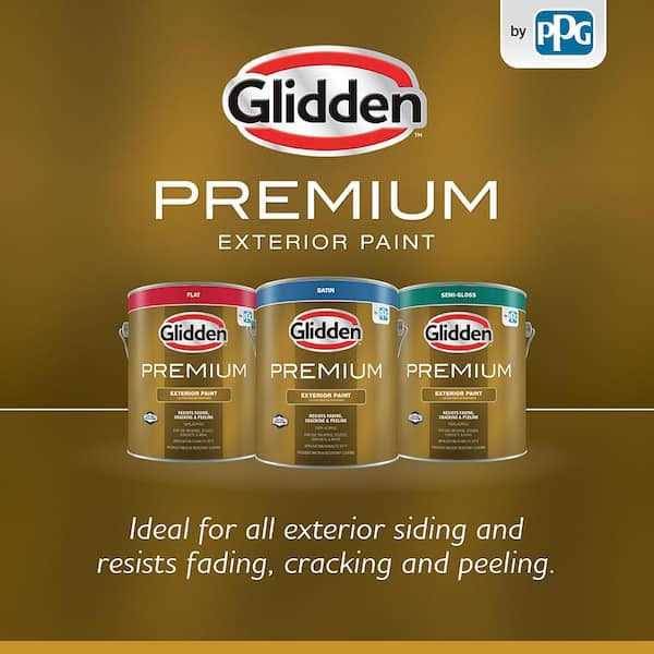Glidden Premium 5 gal. Satin Base 1 White Latex Exterior Paint - Zenithce
