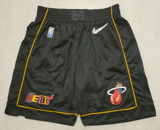 Miami Heat Black Diamond 2022 City Edition Swingman Stitched Shorts - Zenithce