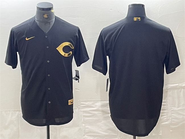 Cincinnati Reds Blank Black Cool Base Stitched Jersey - Zenithce