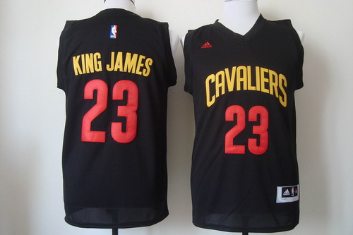 Cleveland Cavaliers #23 King James 2015 Black Fashion Jersey - Zenithce