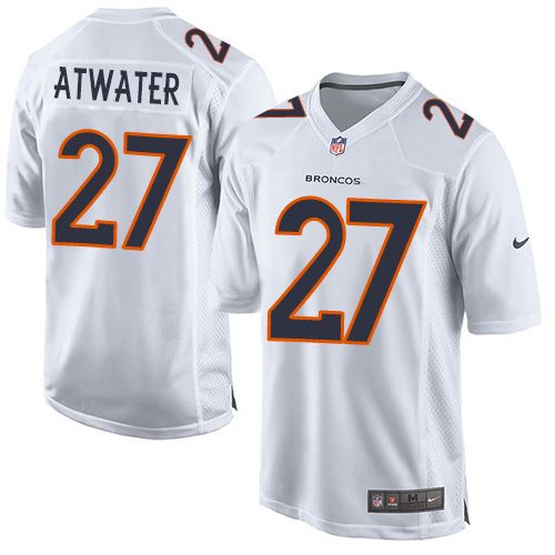 Broncos #27 Steve Atwater White Stitched Game Event Nike Jersey - Zenithce