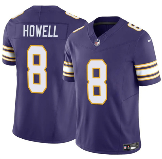 Minnesota Vikings #8 Sam Howell Purple 2023 F.U.S.E. Throwback Vapor Untouchable Limited Football Stitched Jersey - Zenithce