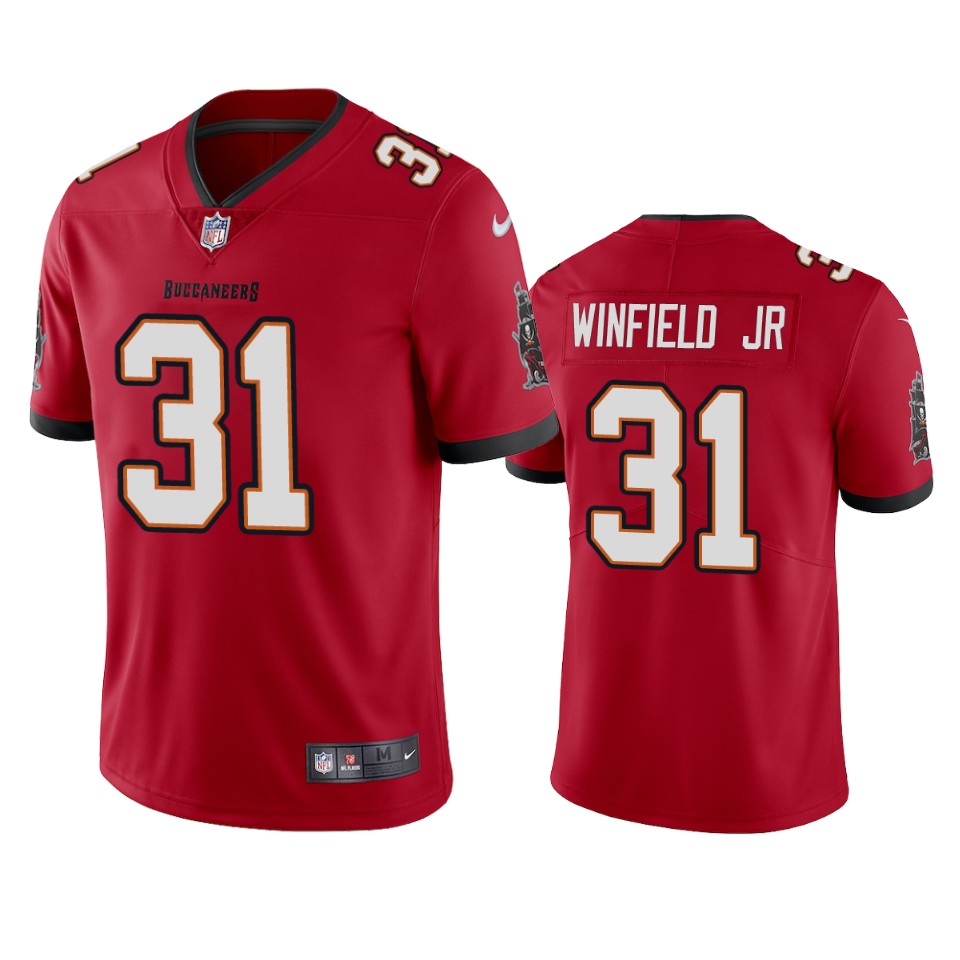 Tampa Bay Buccaneers #31 Antoine Winfield Jr. New Red Vapor Untouchable Limited Stitched Jersey - Zenithce