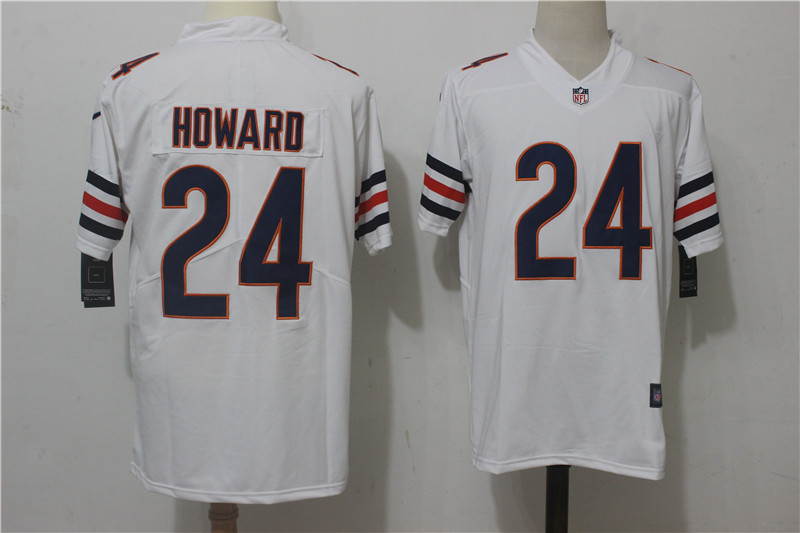 Chicago Bears #24 Jordan Howard White Stitched Vapor Untouchable Limited Nike Jersey - Zenithce