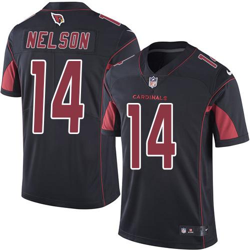 Cardinals #14 J.J. Nelson Black Stitched Limited Rush Nike Jersey - Zenithce