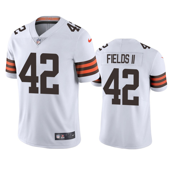 Cleveland Browns #42 Tony Fields II White Vapor Untouchable Limited Stitched Jersey - Zenithce