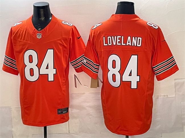 Chicago Bears #84 Colston Loveland Orange 2025 Draft F.U.S.E. Vapor Untouchable Limited Stitched Jersey - Zenithce
