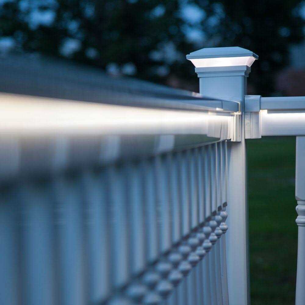 RDI Finyl Line 8 ft. x 36 in. H 28-Degree to 38-Degree Deck Top Stair Rail Kit - Zenithce