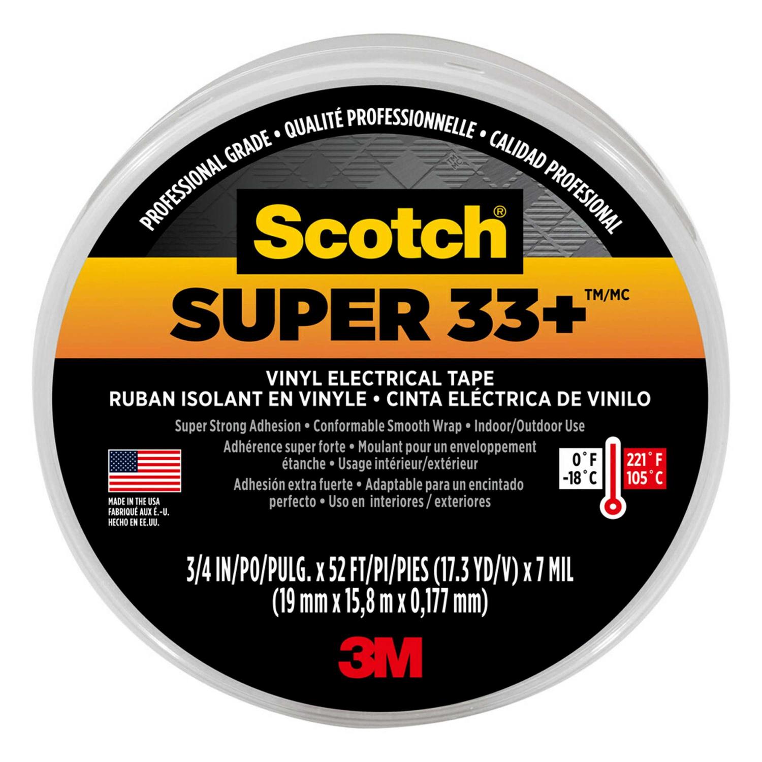 Scotch 33+ Super Vinyl Electrical Tape - Zenithce