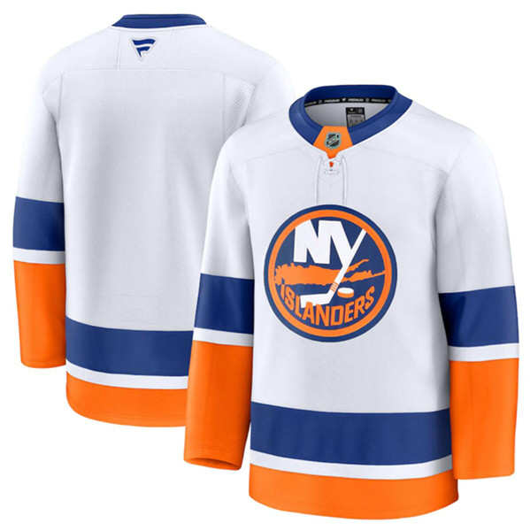 New York Islanders Blank White 2024-25 Away Stitched Jersey - Zenithce