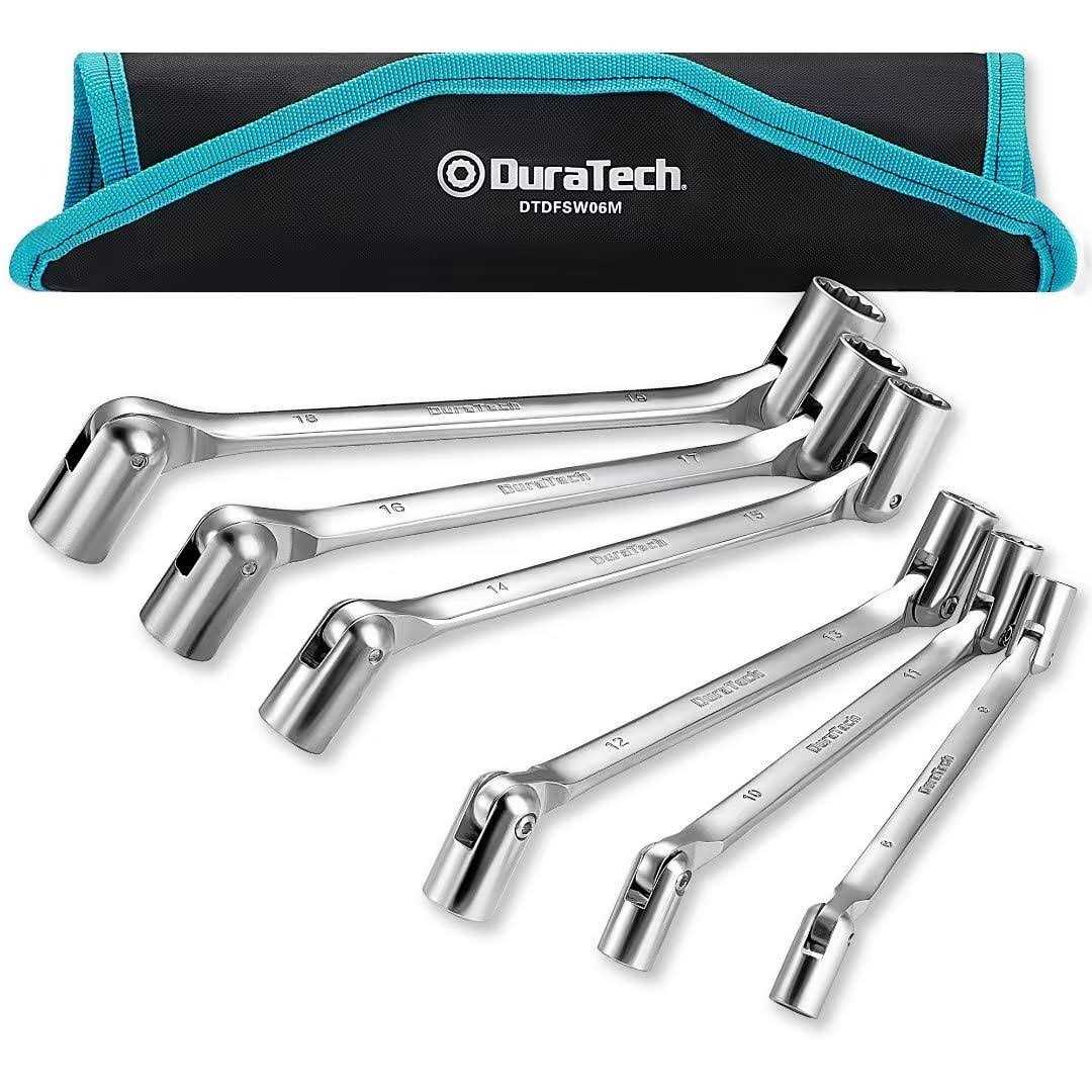 Duratech 497-Piece Mechanics Tool Set, Include SAE/Metric Sockets, 90-Tooth Ratchet and Wrench Set in 3 Drawer Tool Box - Zenithce