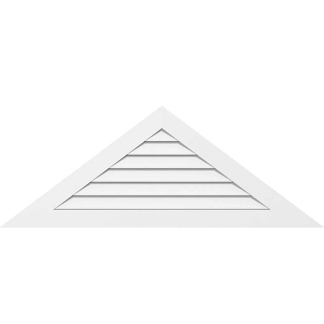 Ekena Millwork Triangle Surface Mount PVC Gable Vent Pitch GVPTR - Zenithce