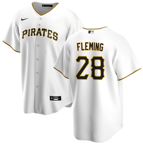Pittsburgh Pirates #28 Josh Fleming White Cool Base Stitched Jersey - Zenithce