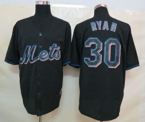 Mets #30 Nolan Ryan Black Fashion Stitched Jersey - Zenithce