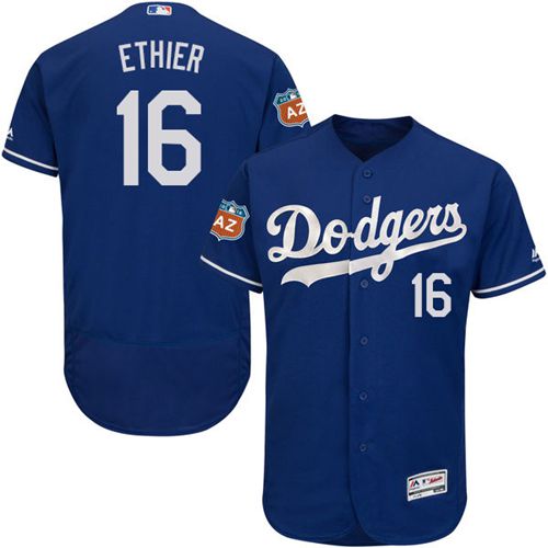 Dodgers #16 Andre Ethier Blue Flexbase Authentic Collection Stitched Jersey - Zenithce