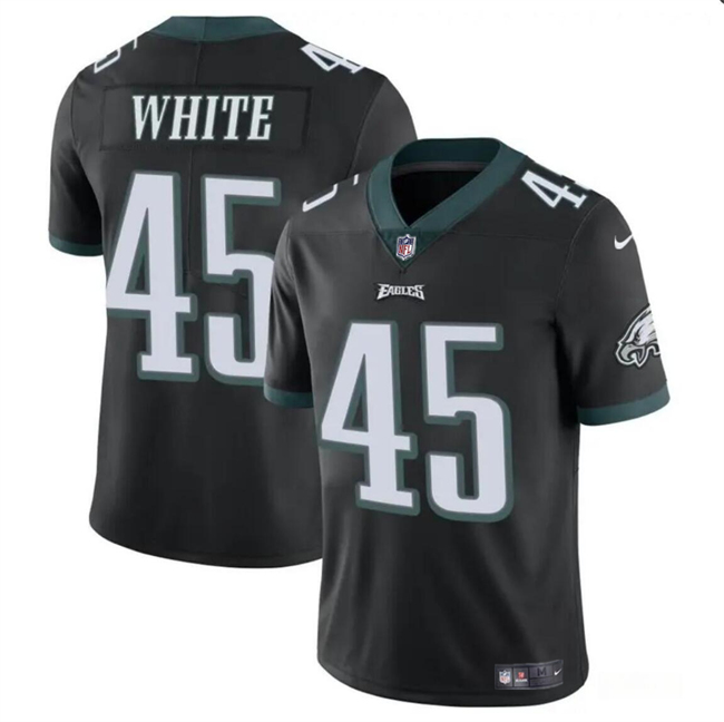 Philadelphia Eagles #45 Devin White Black Vapor Untouchable Limited Stitched Jersey - Zenithce