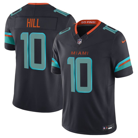 Miami Dolphins #10 Tyreek Hill Black 2025 F.U.S.E. “Rivalries” Vapor Limited Football Stitched Jersey - Zenithce