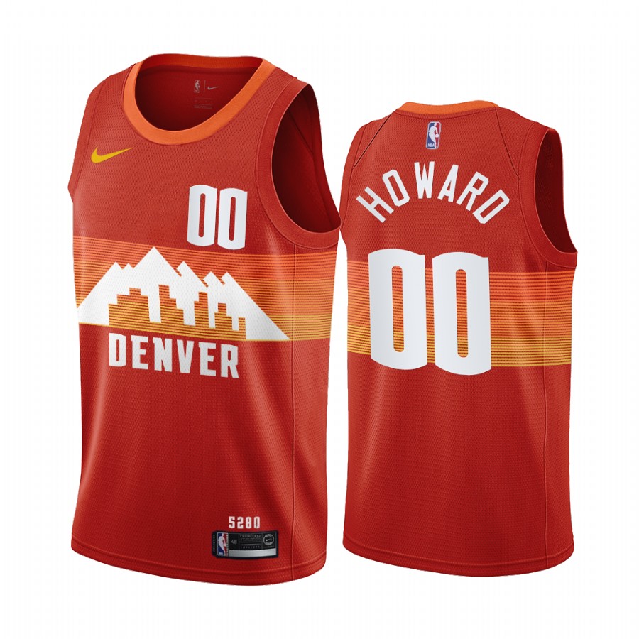 Nuggets #00 Markus Howard Red Swingman 2020-21 City Edition Jersey - Zenithce