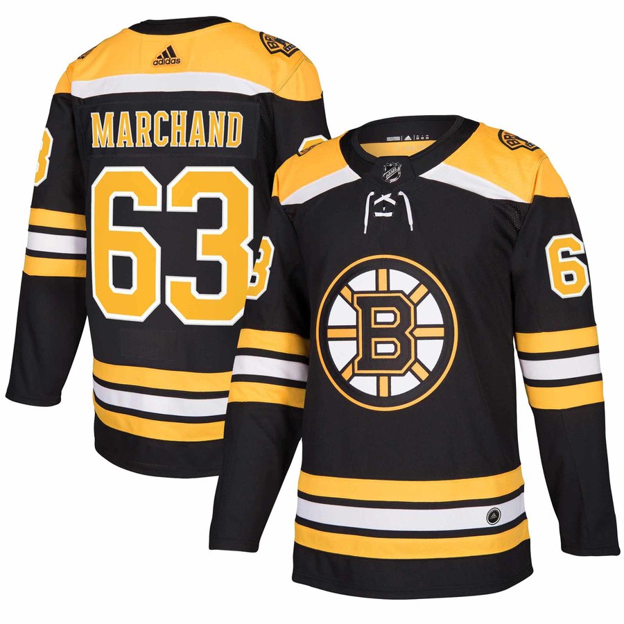 Boston Bruins #63 Brad Marchand Black Stitched Adidas Jersey - Zenithce