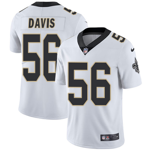 New Orleans Saints #56 DeMario Davis White Vapor Untouchable Limited Stitched Jersey - Zenithce
