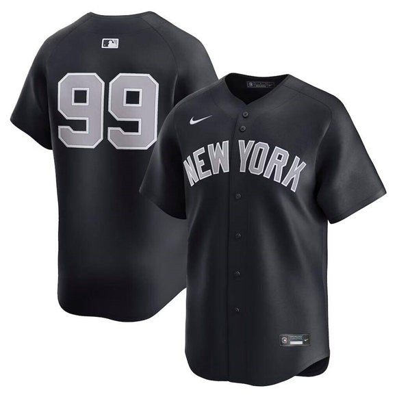 New York Yankees #99 Aaron Judge Navy Alternate Limited Stitched Jersey - Zenithce