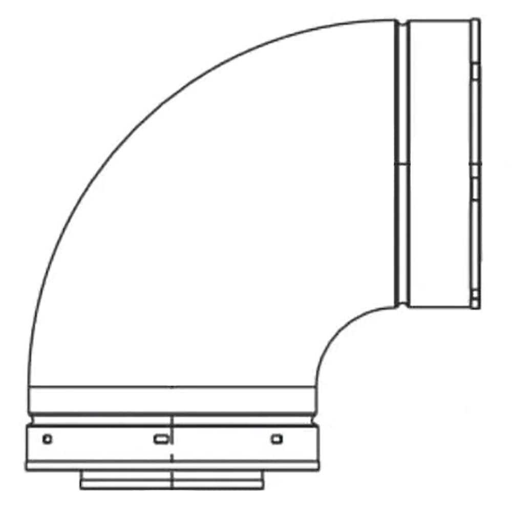 Majestic DVP-TRAP2 Horizontal Termination Cap with Long Flue - Zenithce