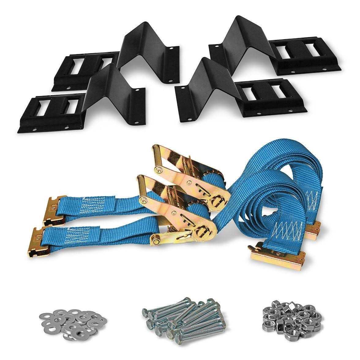 DC Cargo Mall Two 5′ E Track Tie-Down Rail Powder-Coated Steel ETrack Tiedowns - Zenithce