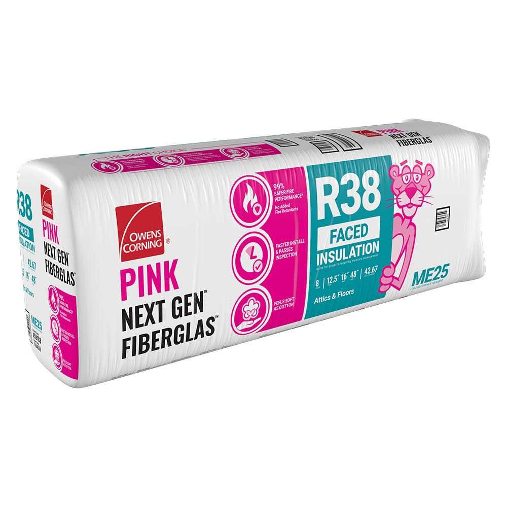 Owens Corning R-38 Attic 64-sq ft Kraft Faced Fiberglass Batt Insulation Individual Pack | E57 - Zenithce