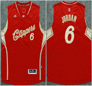Los Angeles Clippers #6 DeAndre Jordan Revolution 30 Swingman 2015 Christmas Day Red Jersey - Zenithce