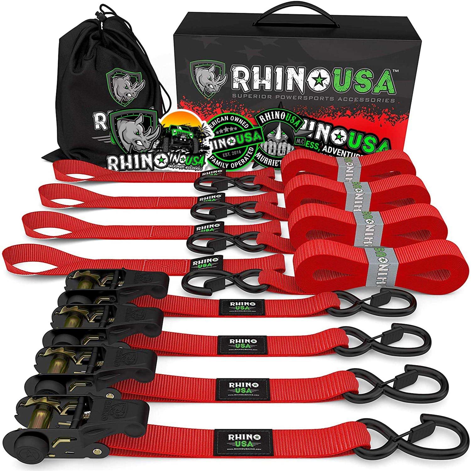 Rhino USA Ratchet Straps Tie Down - Zenithce