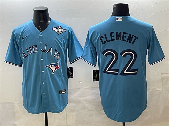 Toronto Blue Jays #22 Ernie Clement Royal 2025 World Series Cool Base Stitched Jersey - Zenithce