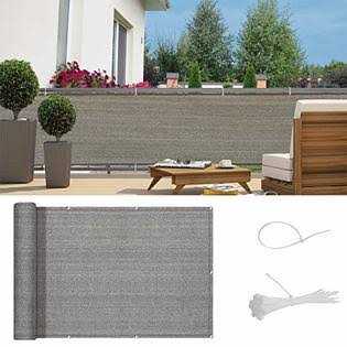 SUNNY GUARD Balcony Privacy Screen Fence Apartments Railing Cover Heavy Duty Windscreen for Outdoor,Backyard,Patio,Deck - Zenithce